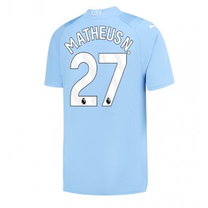 Manchester City Matheus Nunes #27 Replika Hjemmebanetrøje 2023-24 Kortærmet